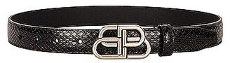 BB Thin Belt in Black