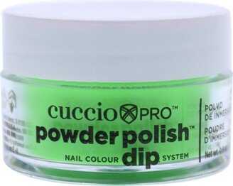 Pro Powder Polish Nail Colour Dip System - Neon Green by Cuccio Colour for Women - 0.5 oz Nail Powder