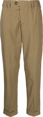 PT Torino Pressed-Crease Tapered Leg Trousers