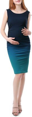 Sia Ruched Ombré Maternity Dress