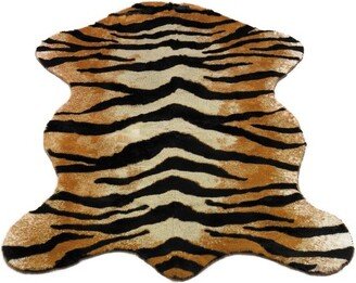 Faux Fur Super Soft Tiger Rug With Non-slip Backing '