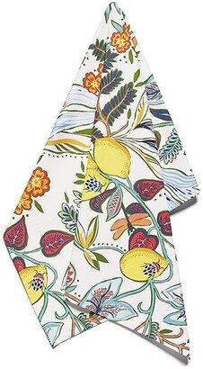 Botanical print dishtowel