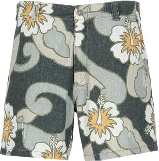 Hibiscus Bermuda Shorts