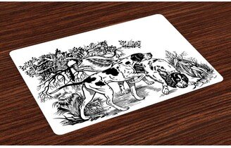 Hunting Place Mats, Set of 4