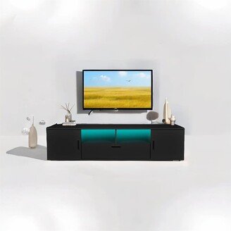 TONWIN Modern TV stand with LED Lights