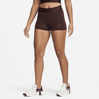 Women's Pro Mid-Rise 3 Shorts in Brown-AA