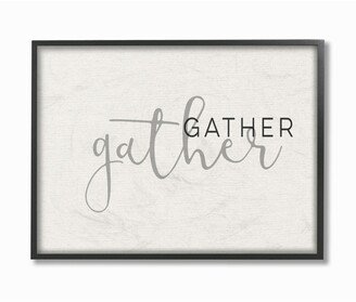 Gather Typography Framed Giclee Art, 11 x 14