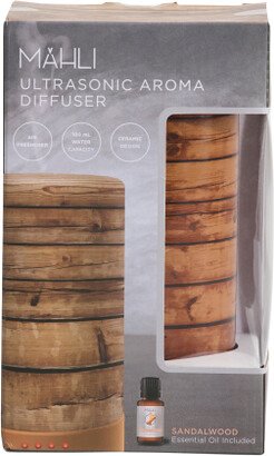 Wood Print Ceramic Ultrasonic Diffuser With Sandalwood Oil