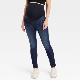 Over Belly Skinny Maternity Pants - Isabel Maternity by Ingrid & Isabel™ Dark Wash