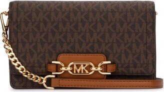 Heather Monogram-Print Crossbody Bag