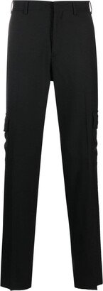 Slim-Fit Flannel Cargo Trousers