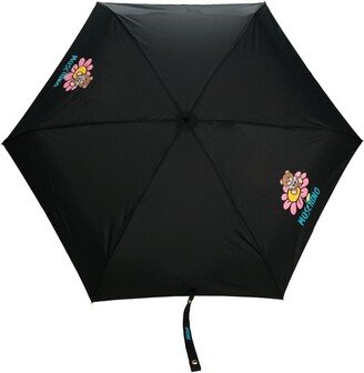 Teddy Bear floral-print umbrella