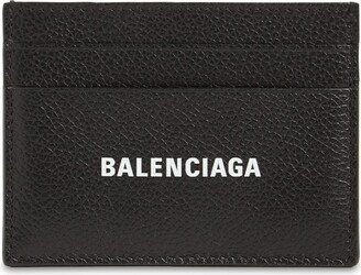 Logo leather card holder-AC