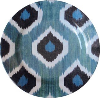 Ikat ceramic plate (19cm)-AE