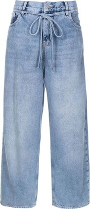 High-Waisted Wide-Leg Jeans-BJ