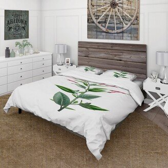 Designart 'Vintage American Flora III' Traditional Duvet Cover Set