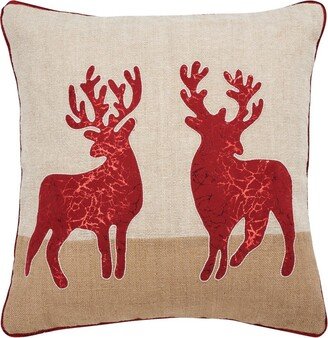 Holiday Reindeer Pillow