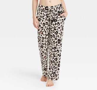 Women's Animal Print Beautifully Soft Pajama Pants ight Beige