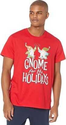 Little Blue House by Hatley Gnome For The Holidays Tee (Red) Men's Pajama