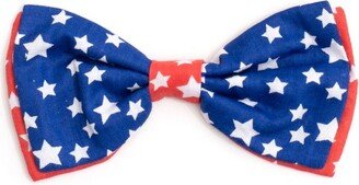 The Worthy Dog Stars Bow Tie Accessory - Navy/Red - S