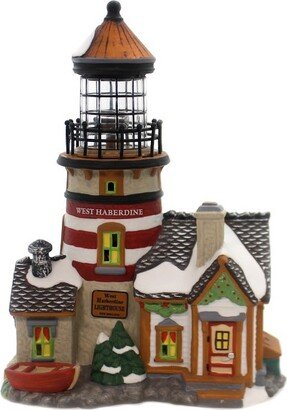 House 8.0 West Haberdine Lighthouse New England Village - Decorative Figurines