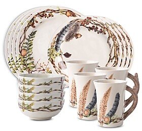 Forest Walk 16 Piece Dinnerware Set, Service for 4