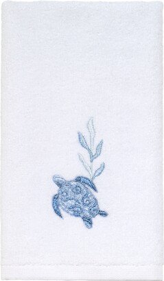 Caicos Sea Turtles Cotton Fingertip Towel, 11