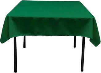 Square Polyester Poplin Table Overlay - Christmas Green Diamond. Choose