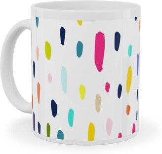 Mugs: Summer Beach Party - Multi Ceramic Mug, White, 11Oz, Multicolor