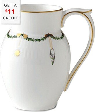 Star Fluted Christmas Creamer With $11 Credit