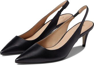 Colette Slingback (Black Leather) Women's Shoes