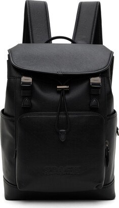 Black League Flap Backpack