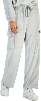 Planet Heart Juniors' Wide-Leg Cargo Sweatpants