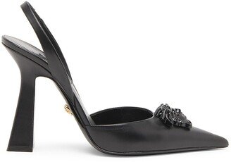 La Medusa Leather Slingback Pumps