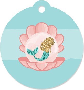 Big Dot of Happiness Let's Be Mermaids - Baby Shower or Birthday Party Favor Gift Tags (Set of 20)
