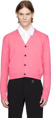 Pink Cropped Cardigan-AA