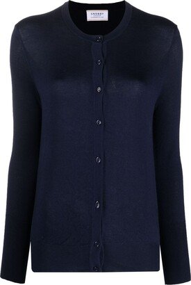 Wild Cashmere Fine-Knit Plain Cardigan