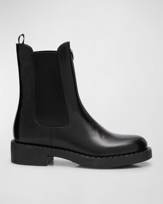 Chocolate Leather Chelsea Boots-AA