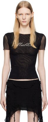 Black Crystal-Cut T-Shirt