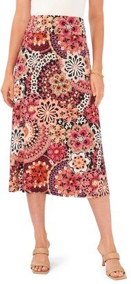 Floral Midi Skirt-AB