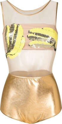 Banana-Embellished One-Piece