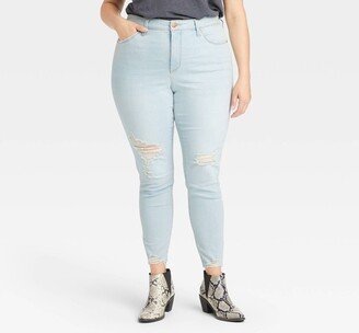 Women's Plus Size High-Rise Skinny Jeans