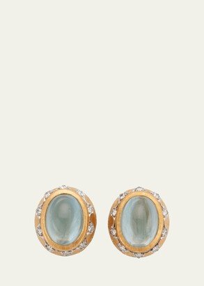 Macri Color Earrings with Aquamarine and Diamonds