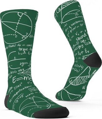 Socks: Common Equations Custom Socks, Green