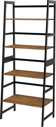 IGEMAN 4 Tier Tall Bookshelf Open Ladder Shelf for Bedroom, Living Room, Office