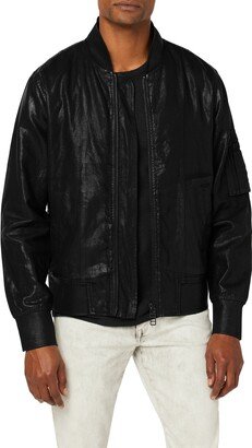 Ray Coated Linen Bomber Jacket