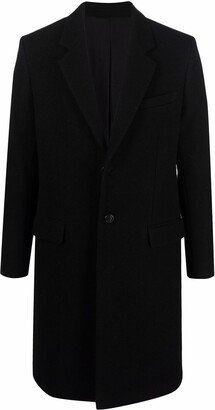 Single-Breasted Wool Coat-AA