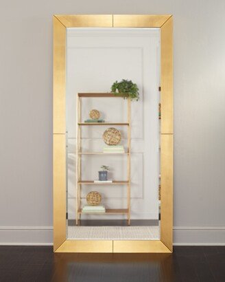 Ishana Gold Leaf Floor Mirror