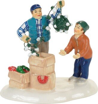 Snow Christmas Vacation Clark and Rusty Figurine Village Accessory