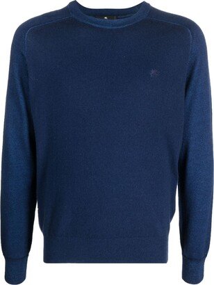 Logo-Embroidered Virgin Wool Jumper-AC